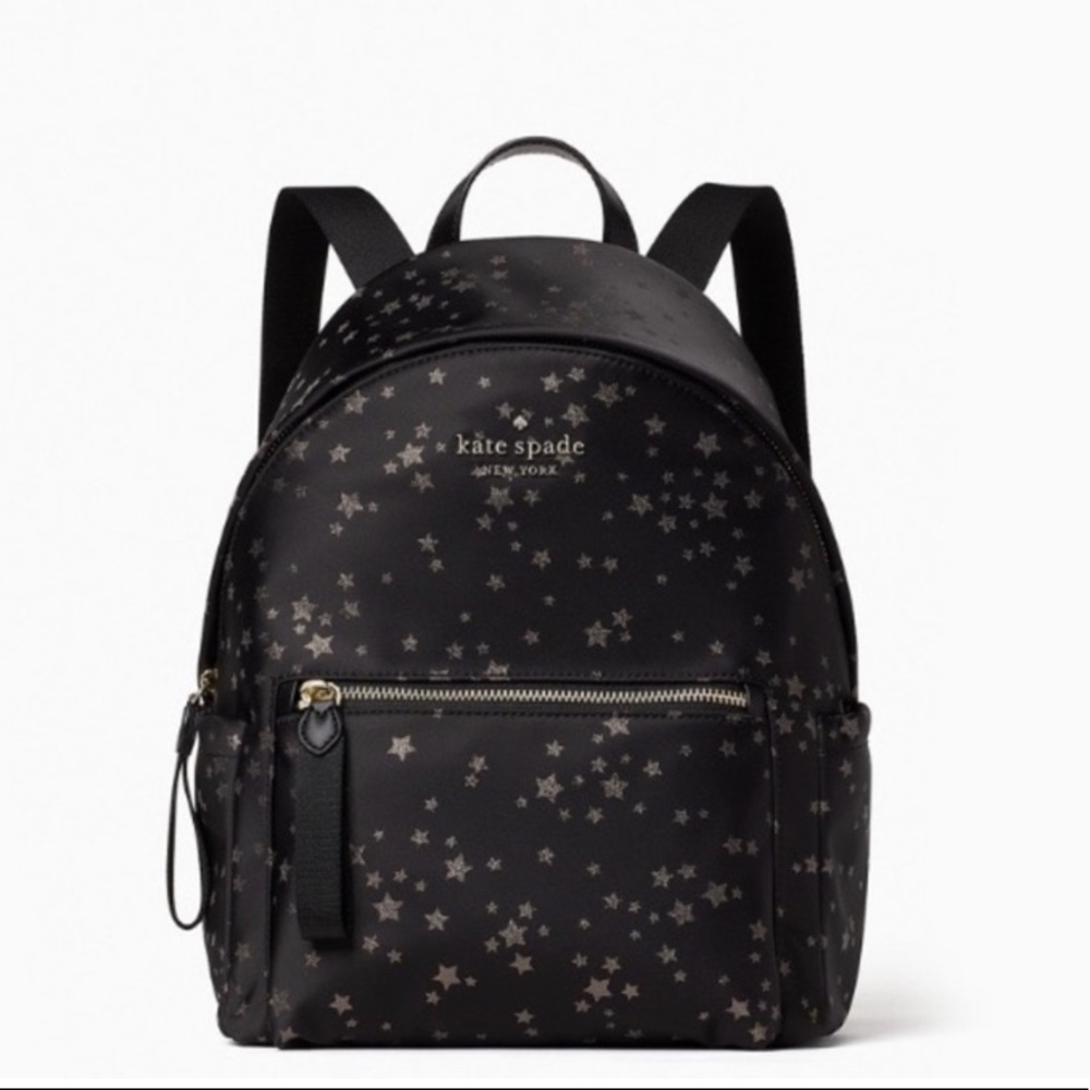 ♠️ kate spade Chelsea Scattered Stars The Little Better Jacquard Nylon Backpack - Picture 2 of 13